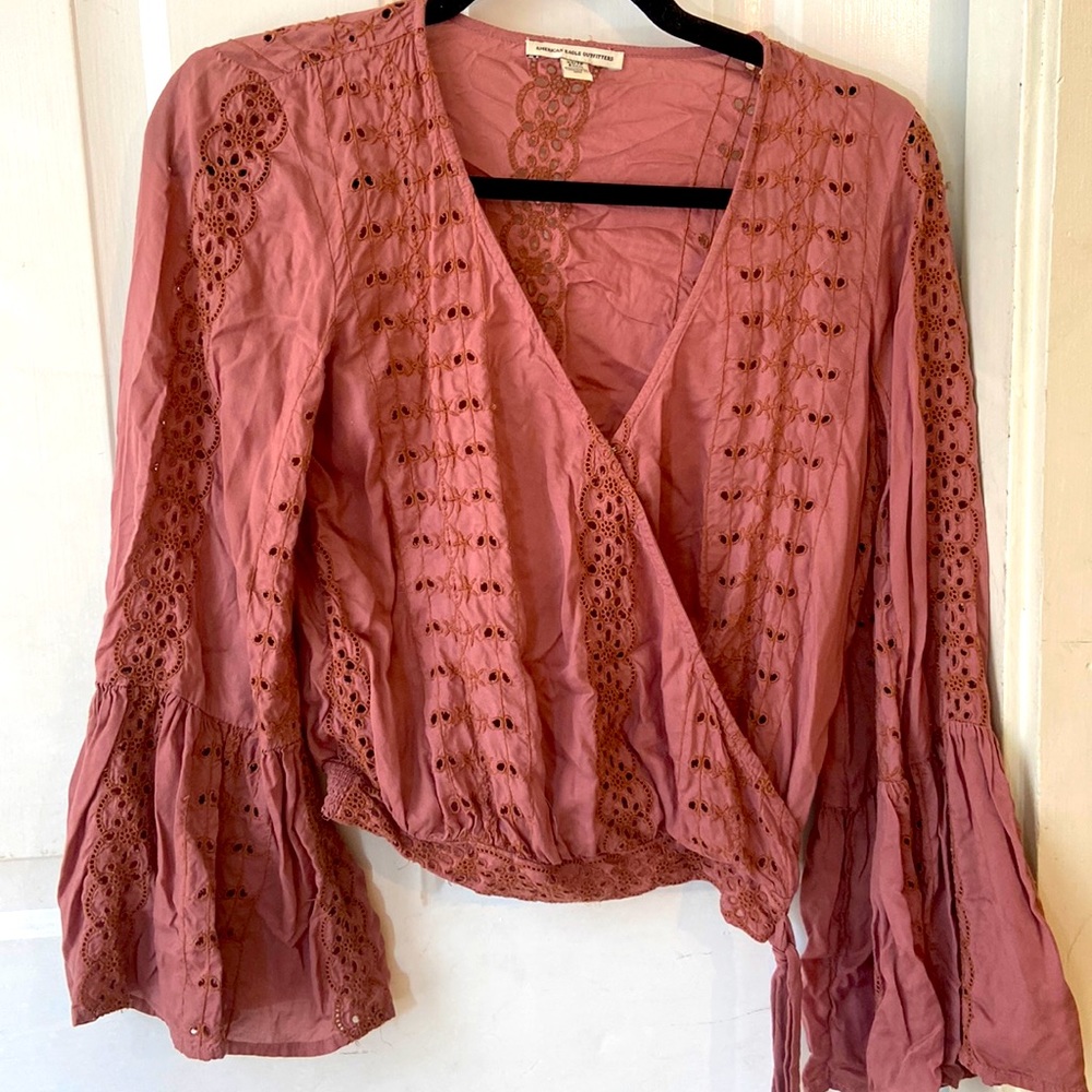 Boho dusty pink crop